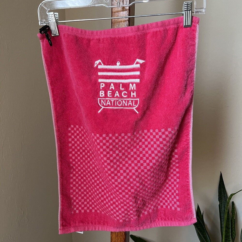 Palm Beach National Golf Bag Towel Clip  Pink